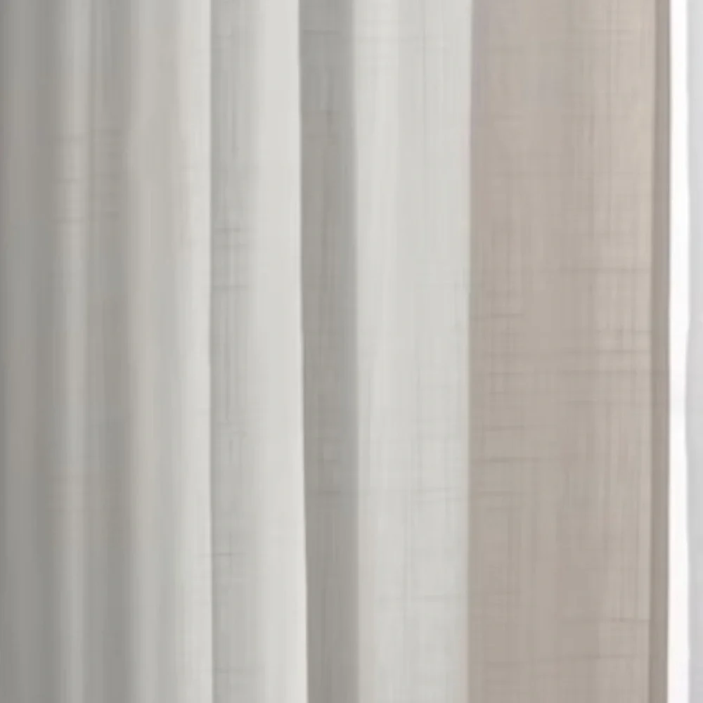 IKEA Ritva light-filtering curtains-white cotton-1 pair 57“x118“-NWT-tiny stain
